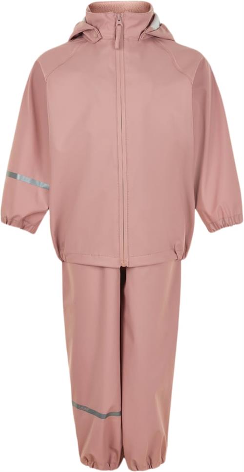 Se CeLaVi Basic Rainwear set Recycle PU Str 140 - Misty Rose Regntøj hos Magasin ved Magasin