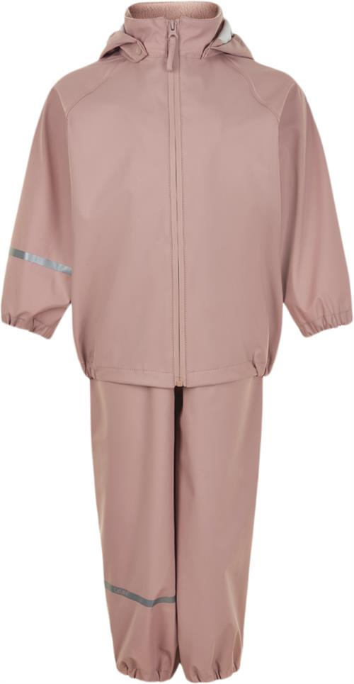 CeLaVi Basic Rainwear set Recycle PU Str 90 - Misty Rose Regntøj hos Magasin