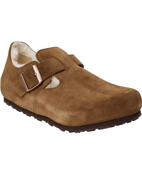 Birkenstock London Shearling Leve Mink Kvinde Braun Slip-ins Str 40 - hos Magasin