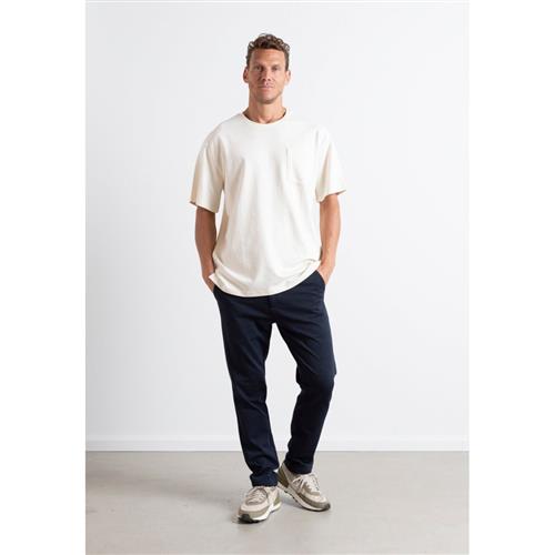 Clean Cut Copenhagen Calton Structured Tee Mand Ecru Kortærmede T-shirts Str S - Bomuld hos Magasin