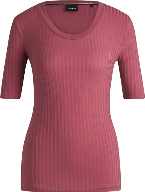 Se BOSS Effilie Kvinde Light/pastel Red Kortærmede T-shirts Str L - hos Magasin ved Magasin