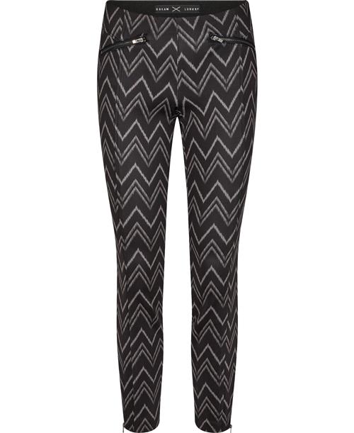 MAC Jeans Dream Ankle Kvinde Zig Zag Print Bukser Med Smalle Ben Str W42 / L29 - hos Magasin