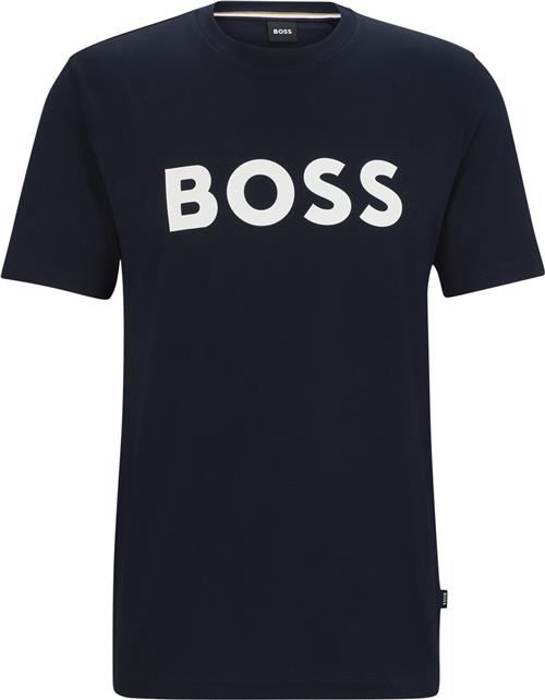 BOSS Tiburt 354 Mand Dark Blue Kortærmede T-shirts Str S - hos Magasin