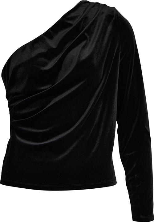 Object Objbianca ONE Shoulder TOP 130 Kvinde Black Toppe Str L - hos Magasin