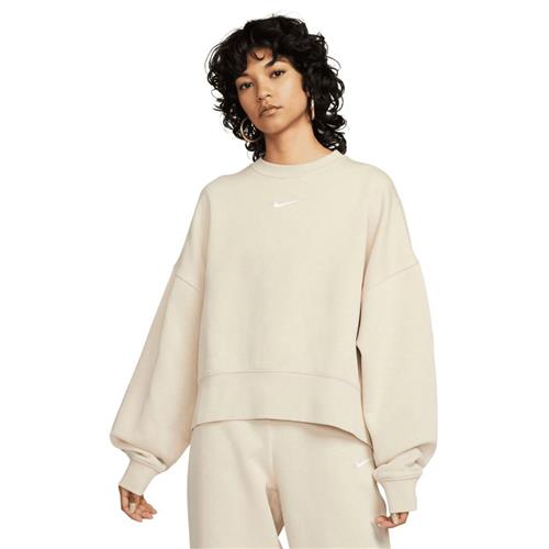 Nike Sportswear Collection Sweatshirt Kvinde Sanddrift/white Sweatshirts Str L - Bomuld hos Magasin