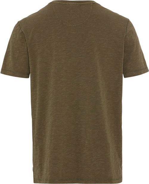 Se Camel Active NOS Henley Mand Olive Brown Kortærmede T-shirts Str L - Bomuld hos Magasin ved Magasin