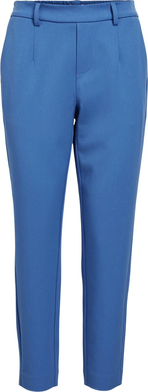 Object Objlisa Slim Pant Noos Kvinde Palace Blue/col Bukser Med Smalle Ben Str 36 - hos Magasin