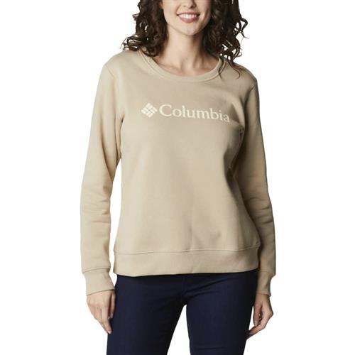 Columbia Logo Sweatshirt Kvinde Ancient Fossil Sweatshirts Str XL - Bomuld hos Magasin