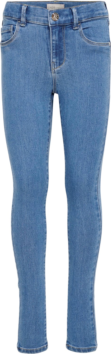 Se ONLY Konrain Life REG Skinny BB Bj009 NO Str 128 - Blå Jeans Bomuld hos Magasin ved Magasin