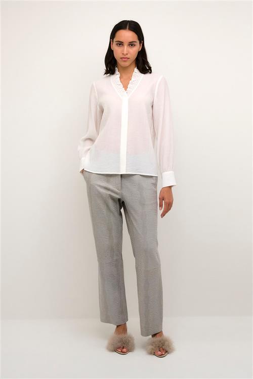 Karen by Simonsen Nathasjakb Shirt Kvinde 110601 Langærmede Skjorter Classic Fit Str 34 - hos Magasin