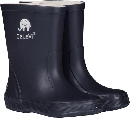 CeLaVi Basic Wellies Solid Dark Navy Gummistøvler Str 34 - hos Magasin