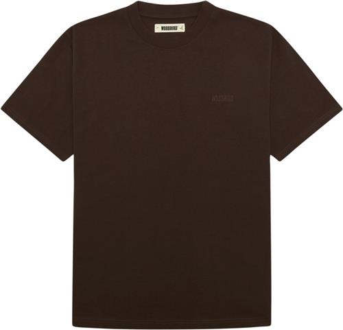 Woodbird Wbbaine Base tee Mand Brown Kortærmede T-shirts Str XL - Bomuld hos Magasin