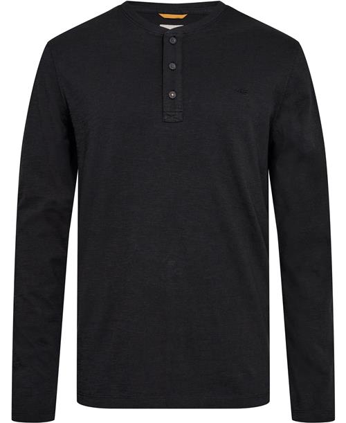 Se Camel Active NOS Henley 1/1arm Mand Asphalt Langærmede T-shirts Str XL - hos Magasin ved Magasin