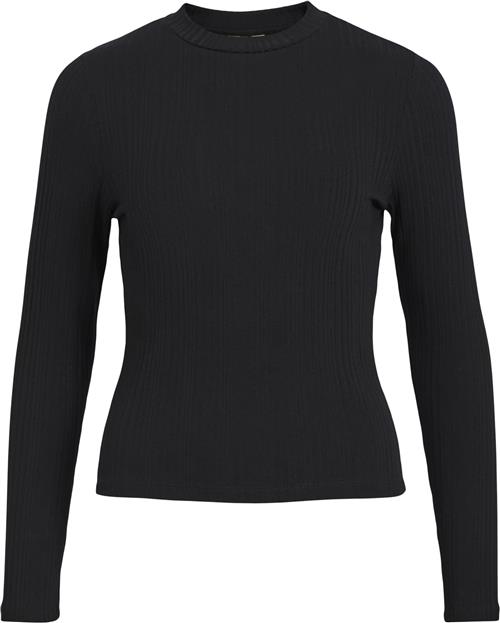 Object Objadrianna L/S Oneck TOP Noos Kvinde Black Langærmede T-shirts Str XS - hos Magasin