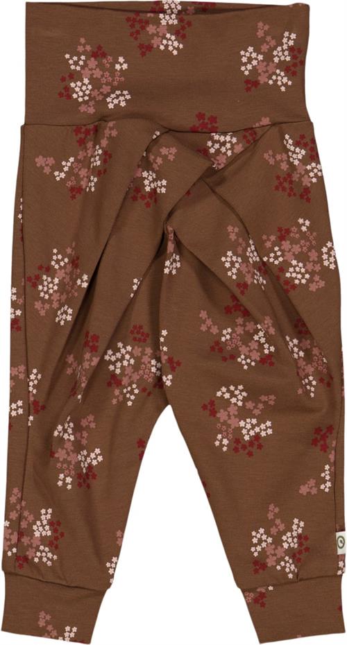 Müsli by Green Cotton Flora Pants Baby Str 92 - Bark/ Cabernet/ Nightingale Bukser Bomuld hos Magasin