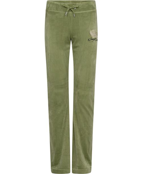 Juicy Couture Lisa 'ALL Hail Juicy' Trackpant Kvinde Mosstone Sweatpants Str S - Velour hos Magasin