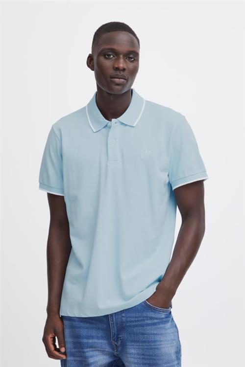 Se Blend Polo Mand Cashmere Blue Kortærmede Poloer Str XXXL - Cashmere hos Magasin ved Magasin