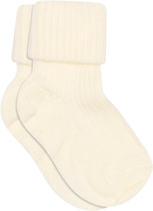 Se mpKids Ankle Wool RIB Turn Down Str 22/24 - Råhvid Strømper Uld hos Magasin ved Magasin