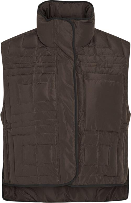 Se Heartmade ¤ Belsa Vest HM ¤ Kvinde Chestnut Veste Str 40 - hos Magasin ved Magasin