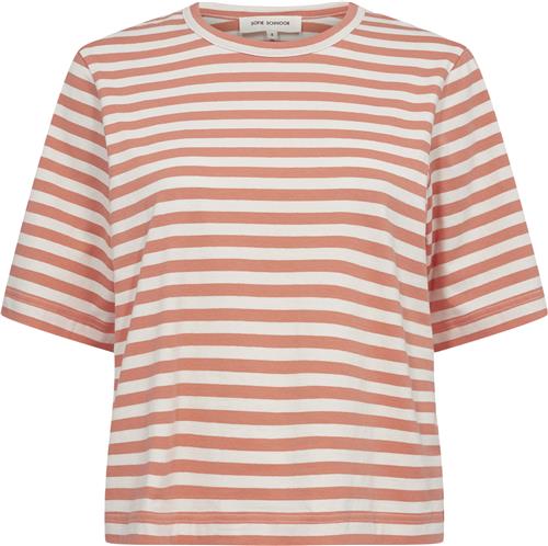 Sofie Schnoor Tshirt Kvinde Coral Striped Kortærmede T-shirts Str XS - hos Magasin