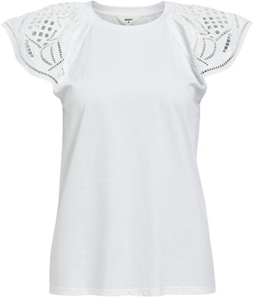 Se Object Objjarry RE SS TOP 133 Kvinde Bright White Toppe Str XS - hos Magasin ved Magasin