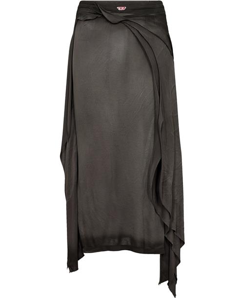 Diesel Omalory-long Skirt Kvinde 9dm Maxi Nederdele Str M - hos Magasin