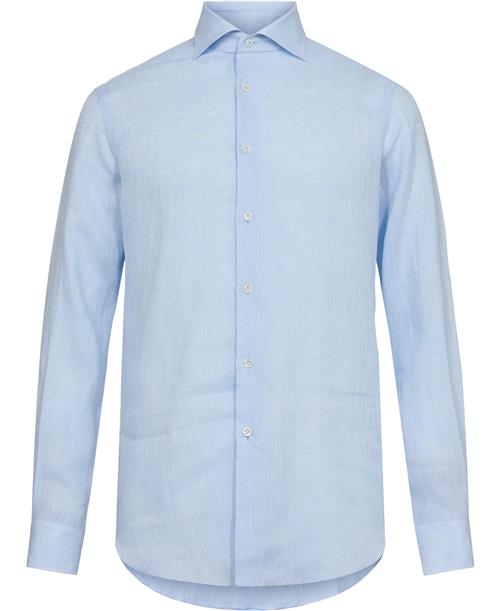 Pal Zileri Shirt Kvinde Light Blue Langærmede Skjorter Str 43 - hos Magasin