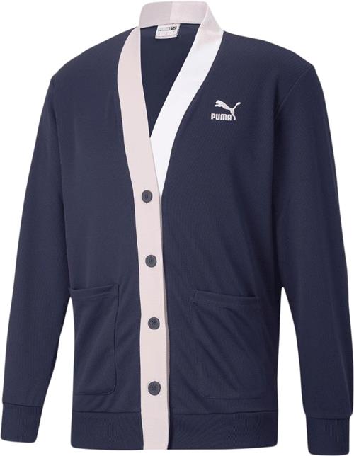 Puma Tennis Club Cardigan Mand Peacoat Cardigans Str L - Polyester hos Magasin