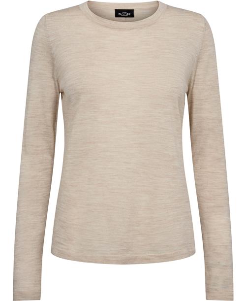 Se Sand Fellini Pre T-shirt LS Kvinde Hvid Langærmede T-shirts Str XS - hos Magasin ved Magasin