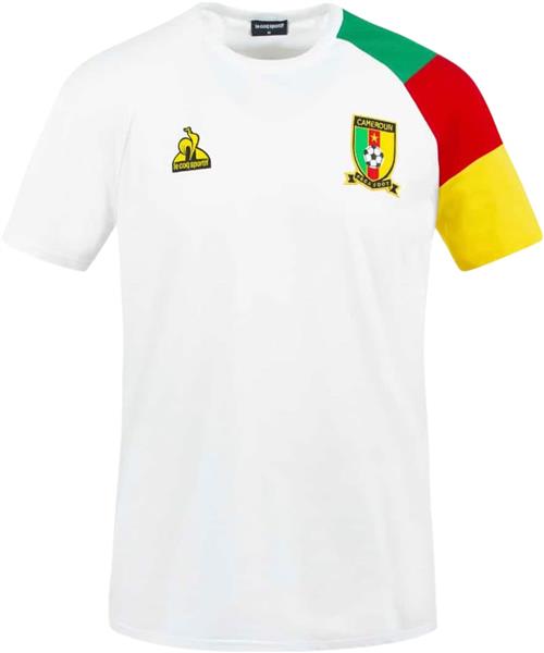 Se Le Coq Sportif Cameroun Presentation TEE SS M Kvinde White Kortærmede T-shirts Str M - Bomuld hos Magasin ved Magasin