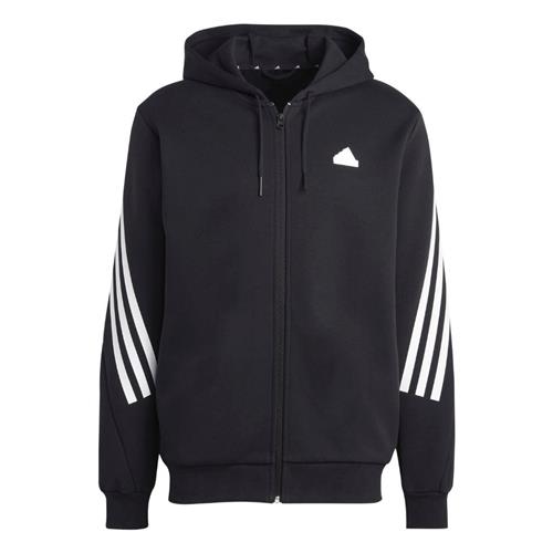 adidas Future Icons 3stripes Full-zip Hoodie Mand Black Hoodies Str XL - Bomuld hos Magasin