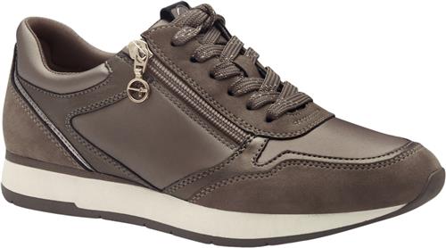 Se Tamaris 123603-42 Kvinde Taupe Comb Sneakers Str 42 - hos Magasin ved Magasin