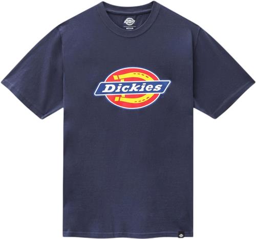 Dickies Icon Logo TEE Navy Blue Mand Navy Blue Kortærmede T-shirts Str L - hos Magasin