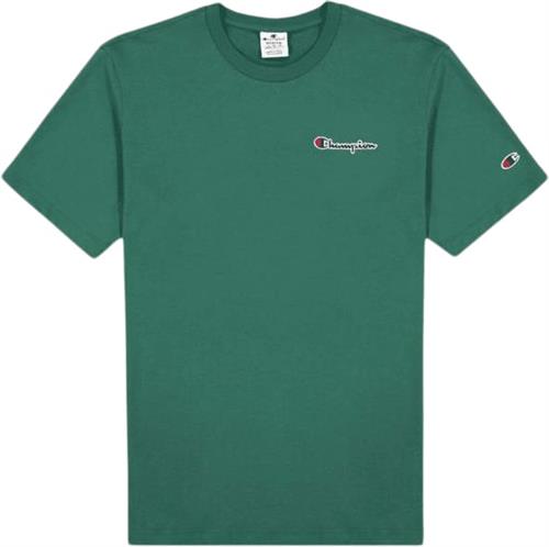 Se Champion Crewneck Tshirt Mand Green Kortærmede T-shirts Str S - Bomuld hos Magasin ved Magasin