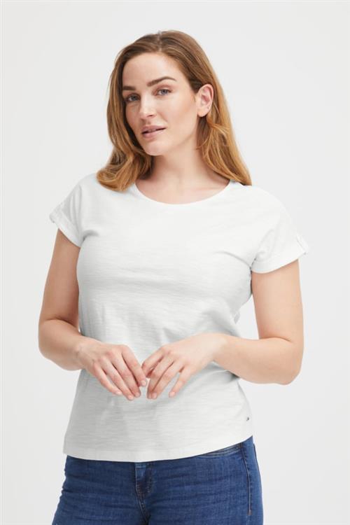 Se Fransa Frdalia TEE 1 Kvinde Blanc De Blanc Kortærmede T-shirts Regular Fit Str XS - hos Magasin ved Magasin