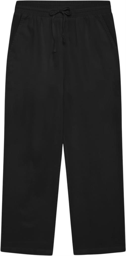 Se Grunt Allan Linen Pants Str S/10Y - Black Bukser hos Magasin ved Magasin