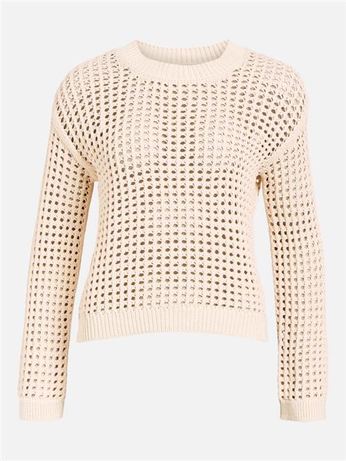 Object Objcharlie L/S Knit Pullover Noos Kvinde Sandshell Sweaters Str XS - hos Magasin