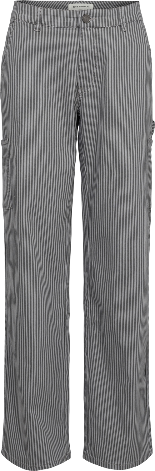 Sofie Schnoor Pants Str 176 - Grey Striped Bukser hos Magasin