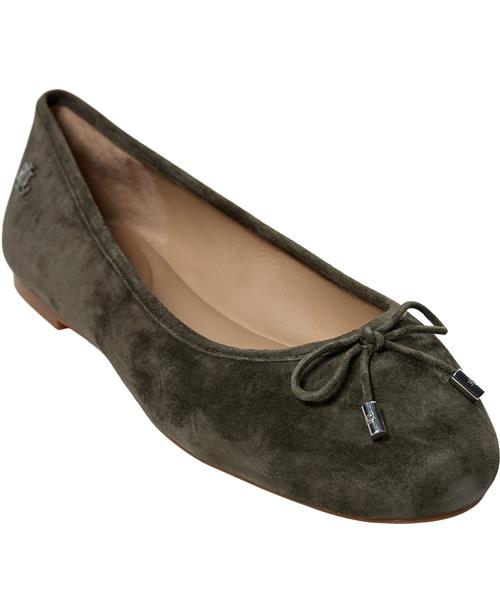 Se Lauren Ralph Lauren Kidsuedejayna-fl-bal Kvinde Dark Olive Ballerinaer Str 39 - hos Magasin ved Magasin