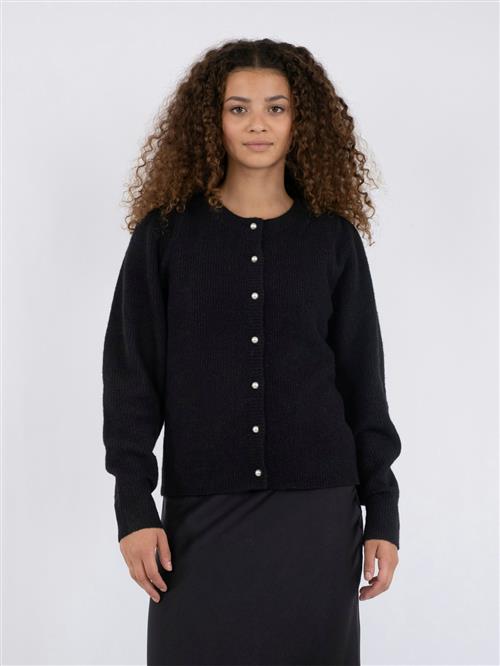 Se Neo Noir Nuna Knit Cardigan Kvinde Black Sweaters Str 38 - hos Magasin ved Magasin