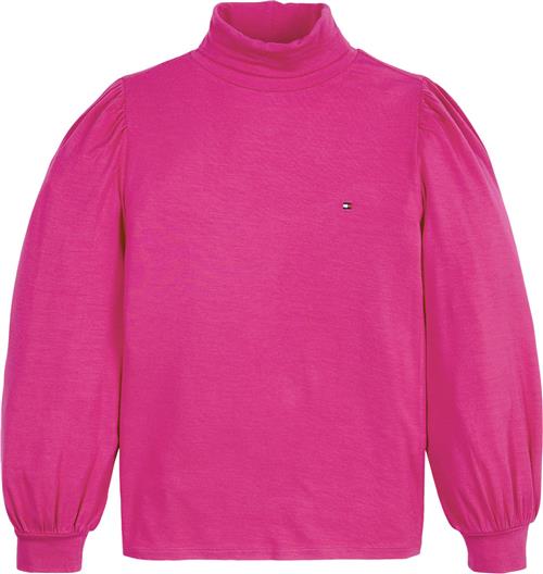 Tommy Hilfiger Turtle Neck Knit TOP L/S Str 8 år / 128 cm - Eccentric Magenta Strik hos Magasin