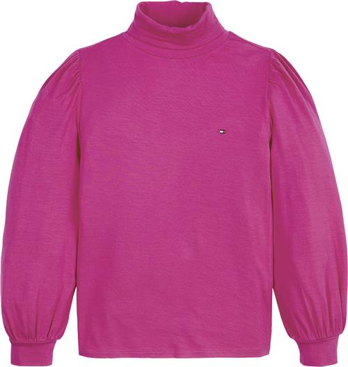 Tommy Hilfiger Turtle Neck Knit TOP L/S Str 14 år / 164 cm - Eccentric Magenta Strik hos Magasin