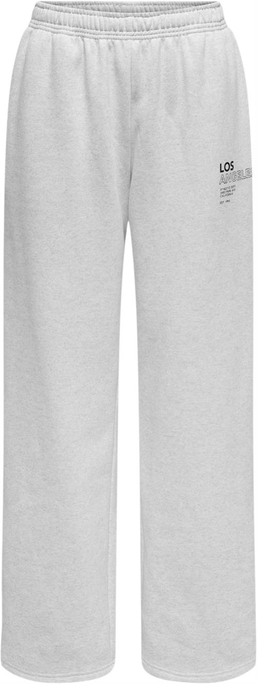 ONLY Onldaze Straight Print Pant SWT Kvinde Grå Sweatpants Str L - hos Magasin