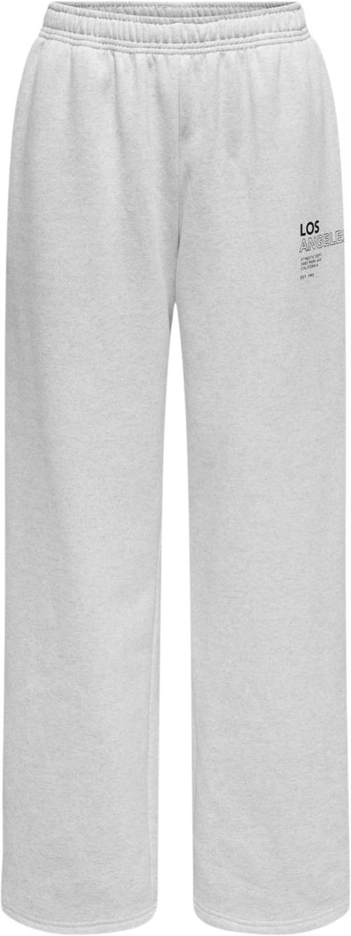 ONLY Onldaze Straight Print Pant SWT Kvinde Grå Sweatpants Str XL - hos Magasin