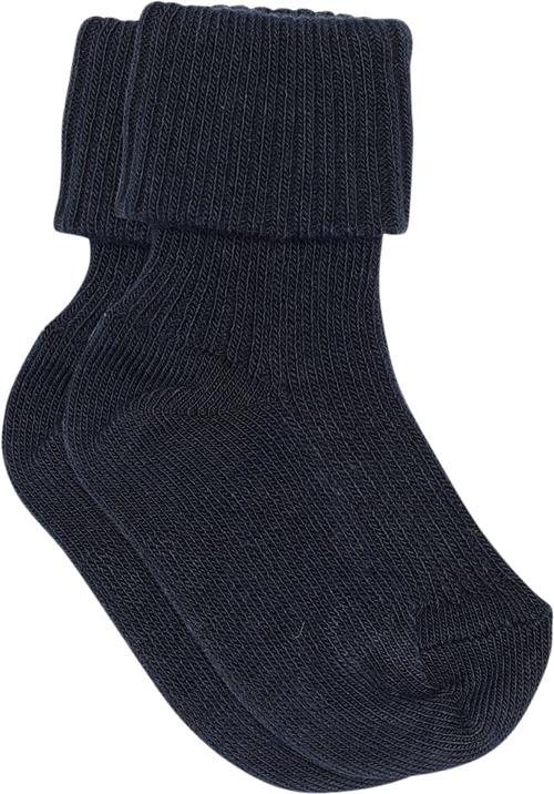 mpKids Cotton rib Baby Socks Str 15/16 - Navy Strømper hos Magasin