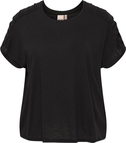 Simple Wish Swsansa TEE 2 Kvinde Black Kortærmede T-shirts Str 46/48 - hos Magasin