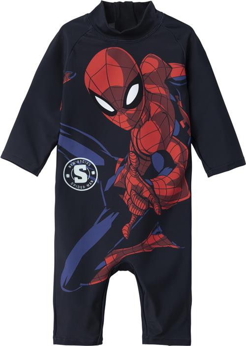 Name It Nmmmoth Spiderman LS UV Suit MAR Str 98 - Blå Uv Tøj & Hatte hos Magasin