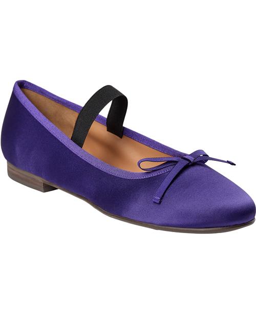 Billi Bi Ballerina B1051 Kvinde Purple Satin 708 Ballerinaer Str 41 - hos Magasin