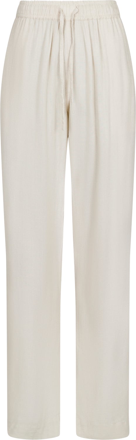 Neo Noir Sonar Drapy Linen Pants Kvinde Natural Hørbukser Str 42 - hos Magasin