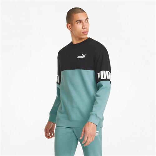 Se Puma Power Colourblocked Crew Neck Sweatshirt M - Sweatshirts Bomuld hos Magasin ved Magasin